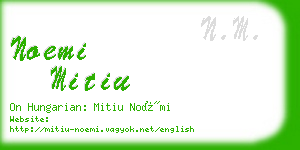 noemi mitiu business card